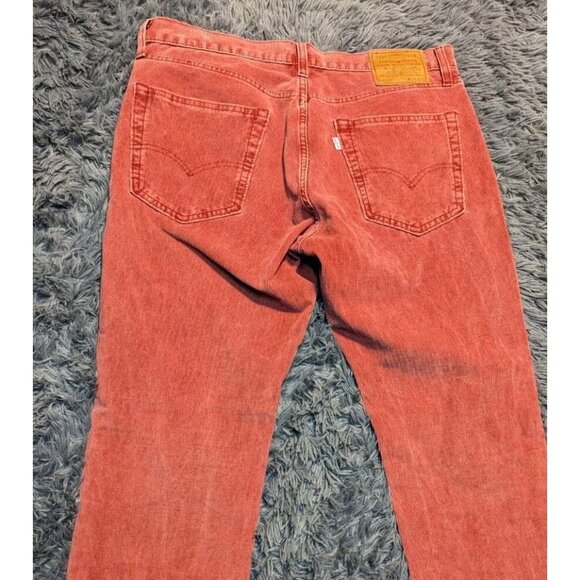 Levis 511 Corduroy Pants Size 36 x 32 Classic Salmon Pink Casual Nantucket EUC! - Picture 5 of 10